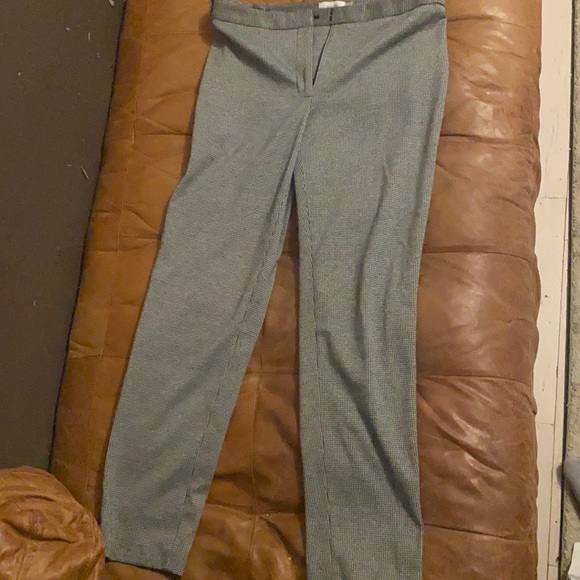 Calvin Klein Size 6 black and grey hounds tooth ankle pants - Picture 5 of 7